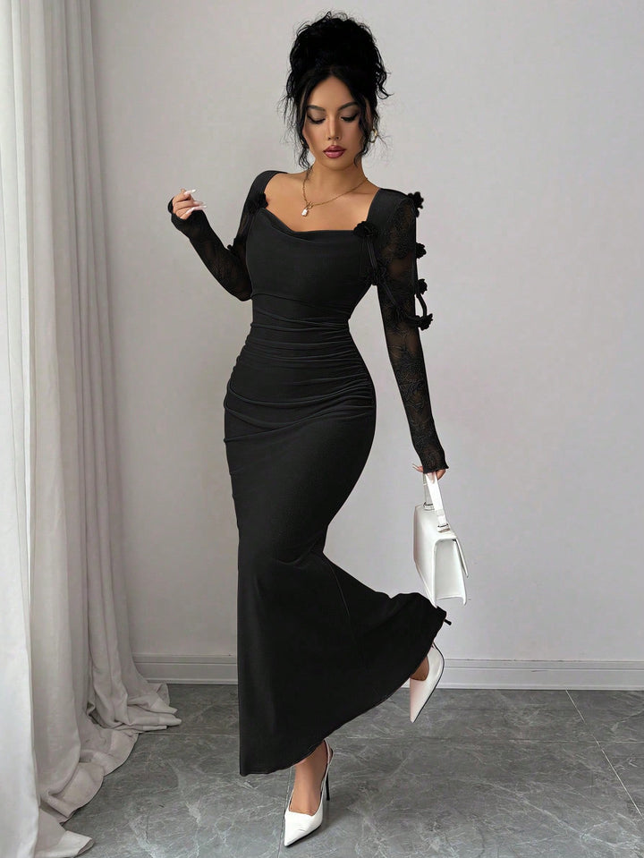 Rochie maxi SHEIN, negru