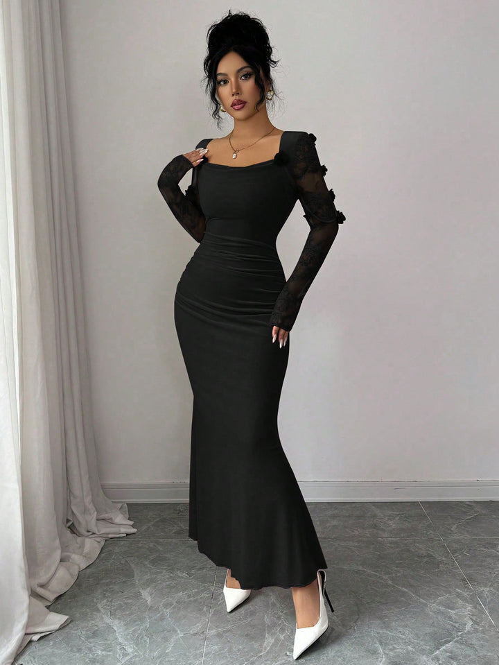 Rochie maxi SHEIN, negru