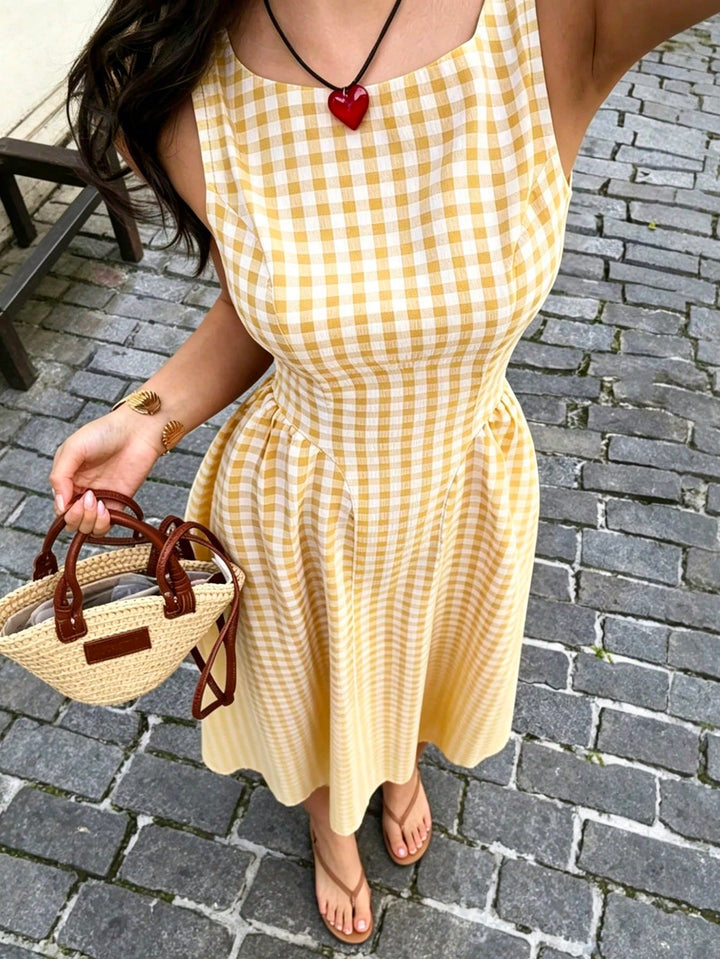 Rochie maxi SHEIN, galben