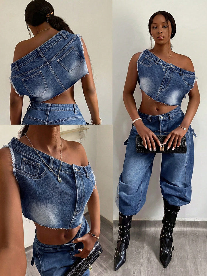 Top SHEIN, albastru