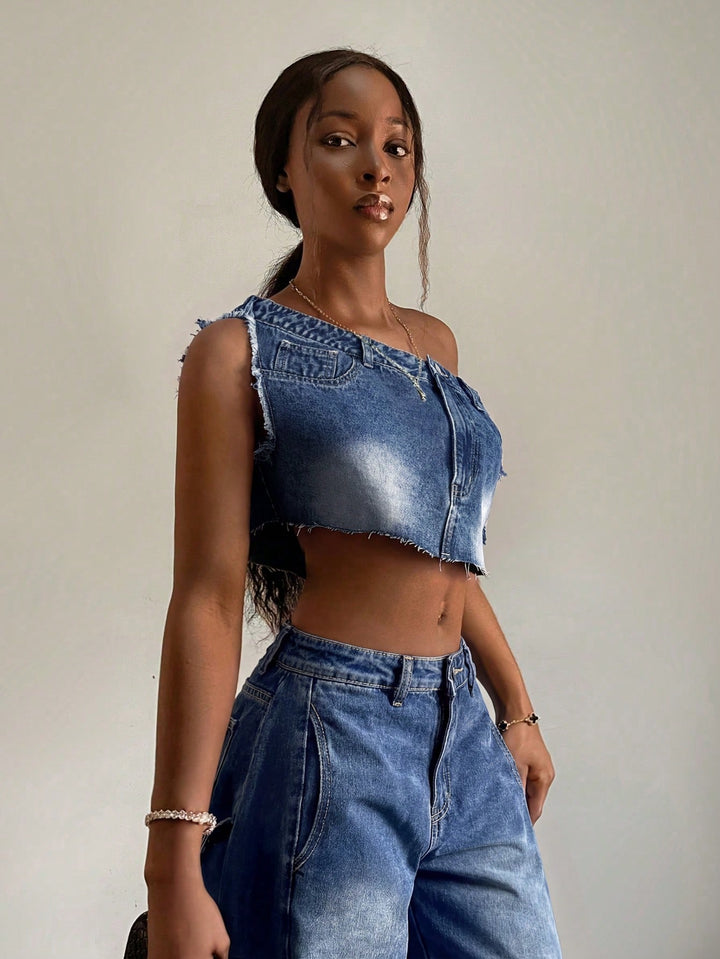 Top SHEIN, albastru