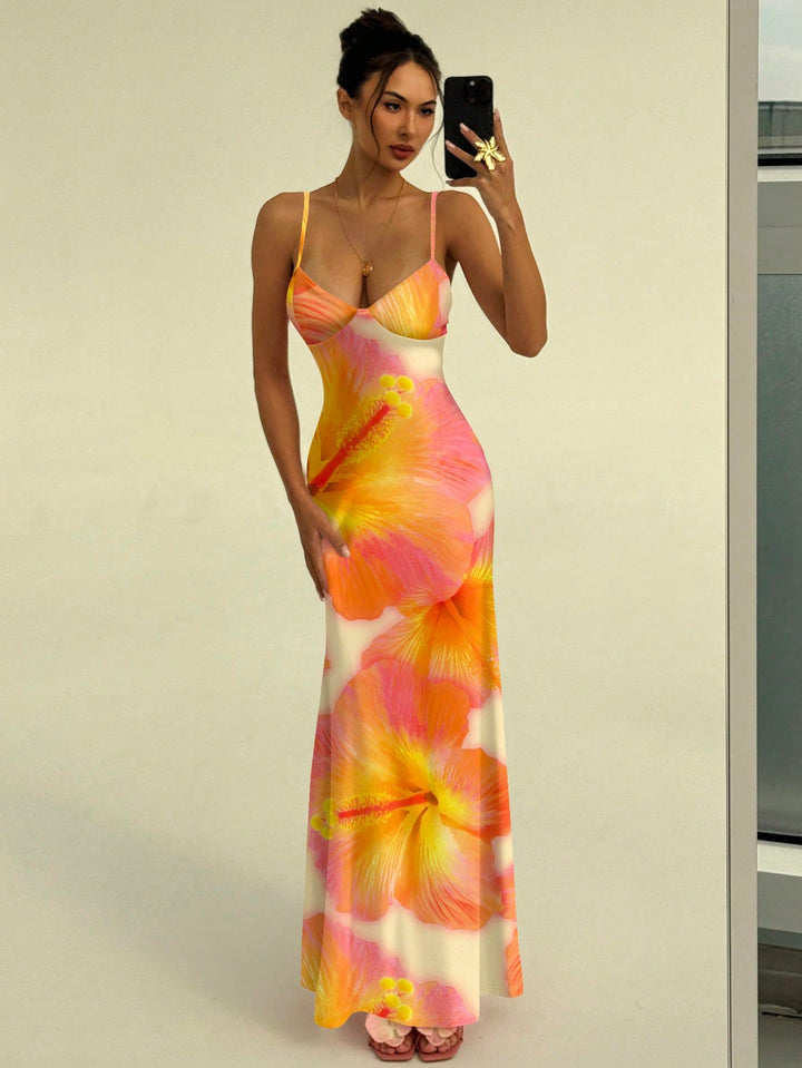 Rochie maxi SHEIN, mix culori