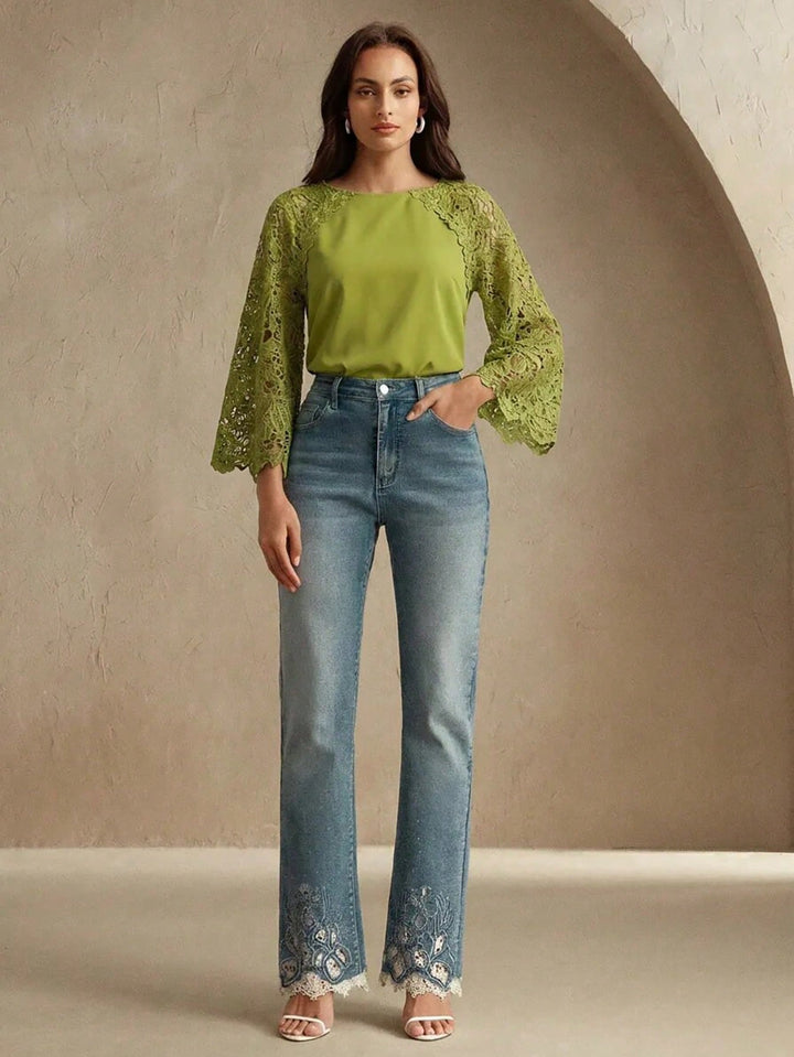 Top SHEIN, verde