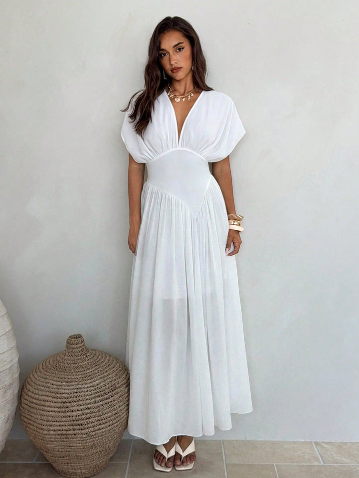 Rochie maxi SHEIN, alb