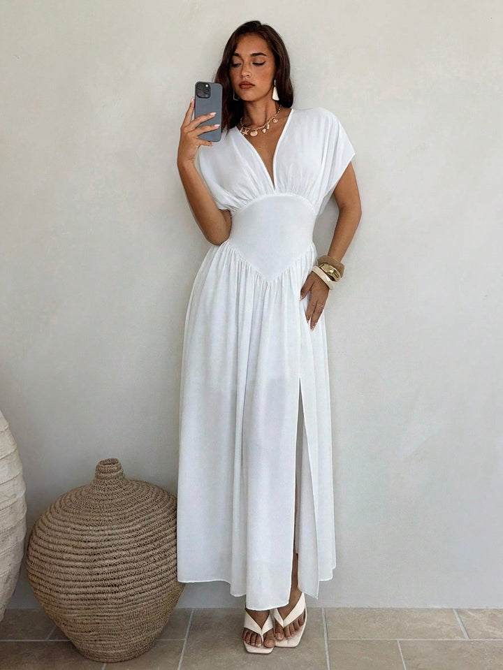 Rochie maxi SHEIN, alb
