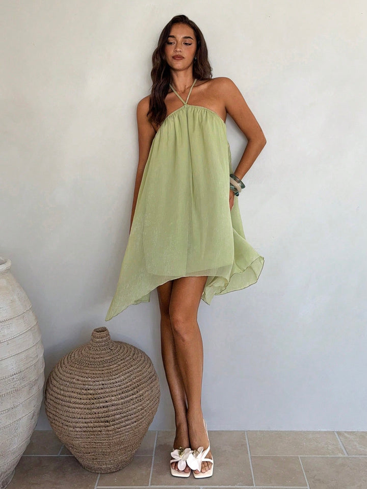 Rochie scurtă SHEIN, verde