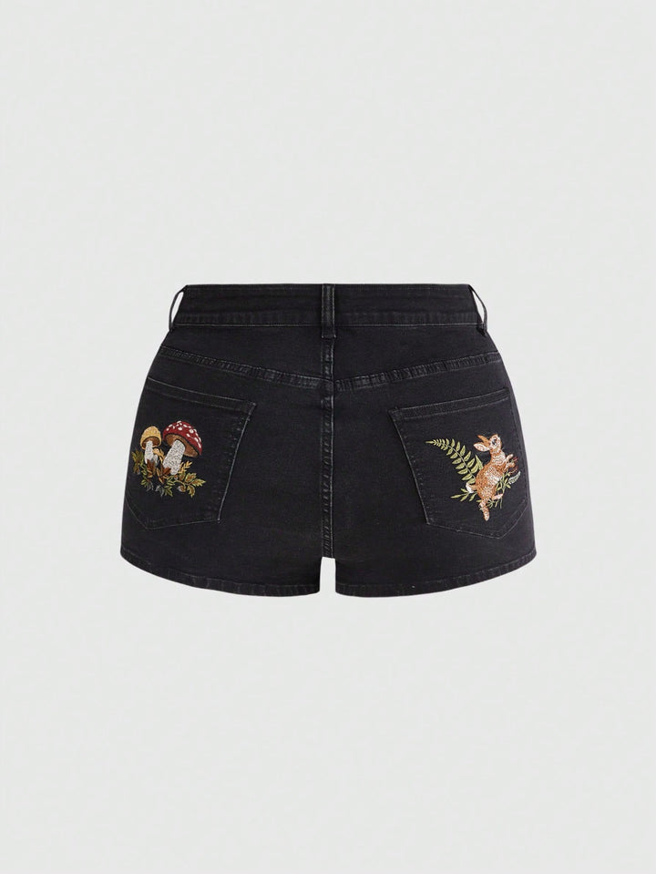 Pantaloni scurți SHEIN, negru