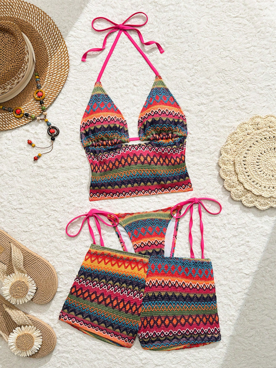 Set bikini SHEIN, mix culori