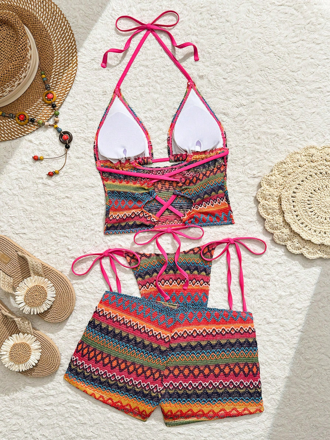 Set bikini SHEIN, mix culori