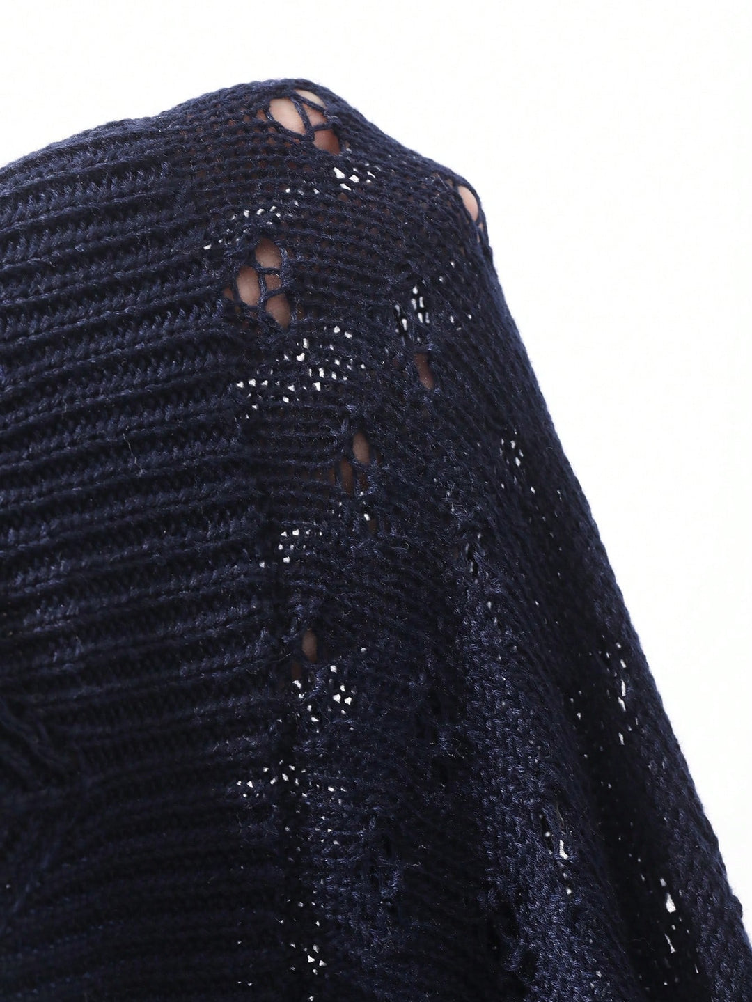 Top tricotat SHEIN, albastru