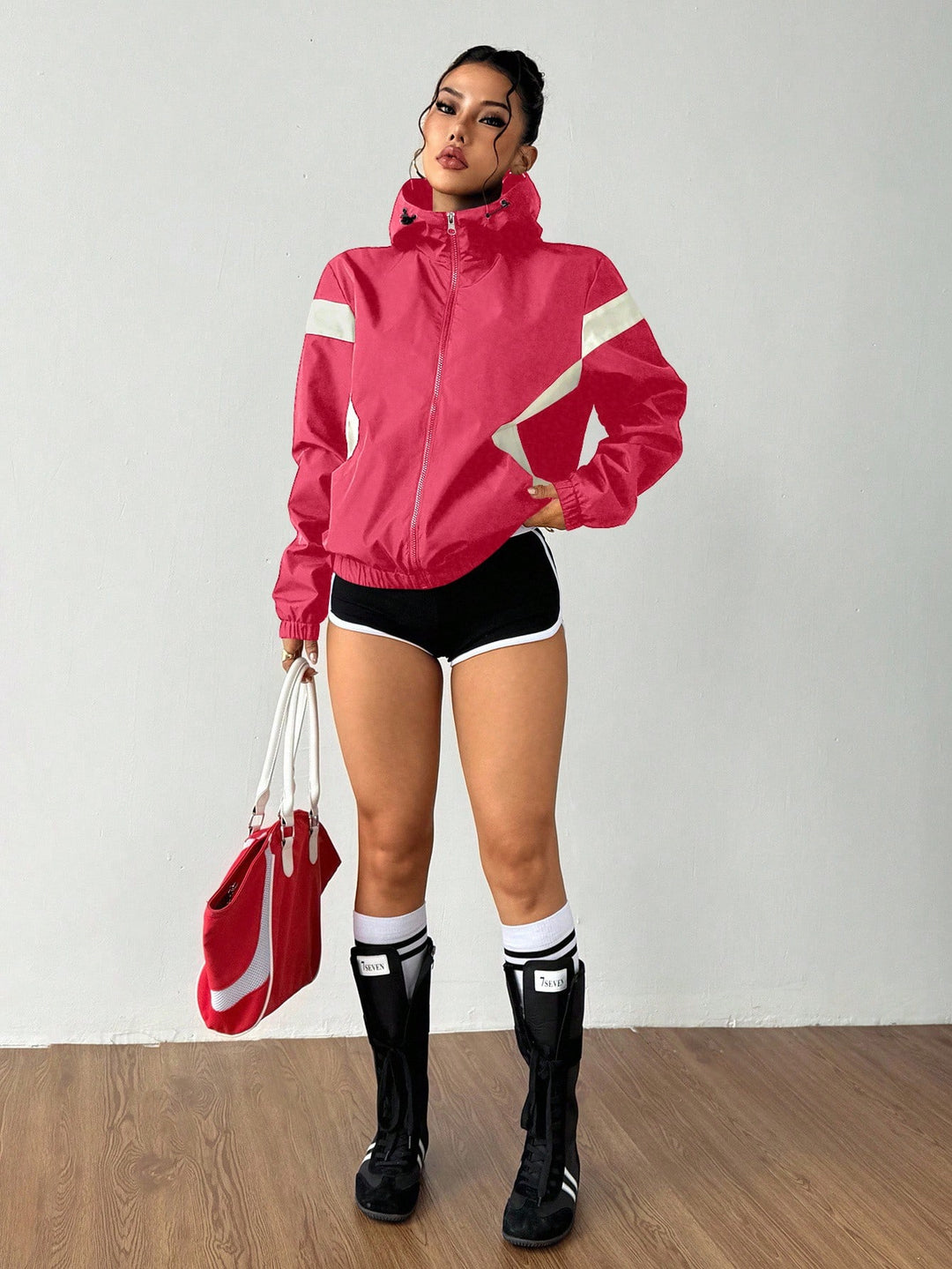 Jachetă sport SHEIN, roz