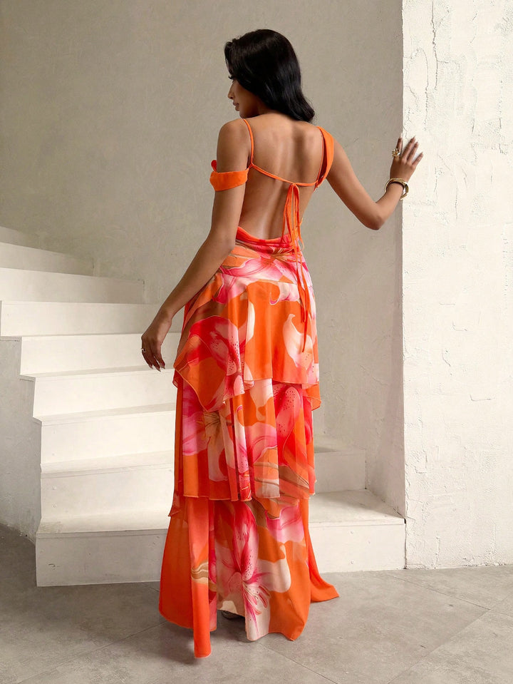 Rochie maxi SHEIN, mix culori