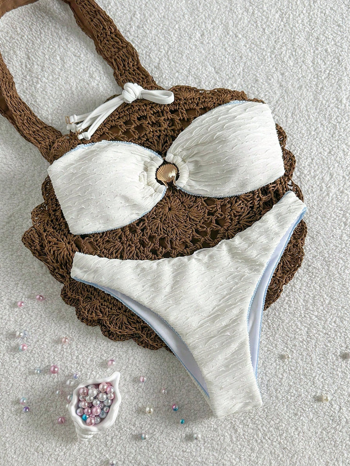 Set bikini SHEIN, alb