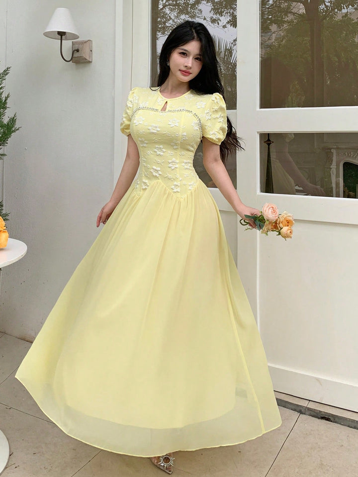 Rochie midi SHEIN, galben