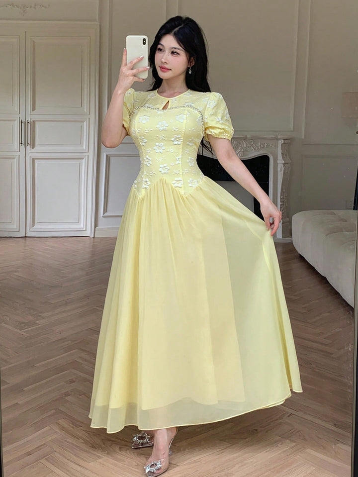 Rochie midi SHEIN, galben