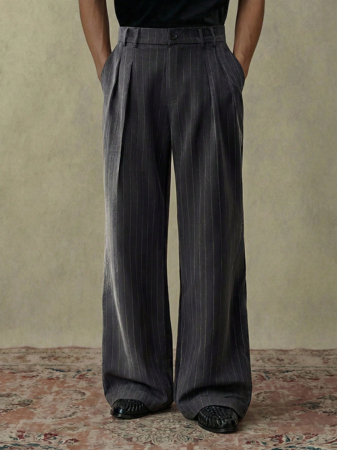 Pantalon SHEIN, negru