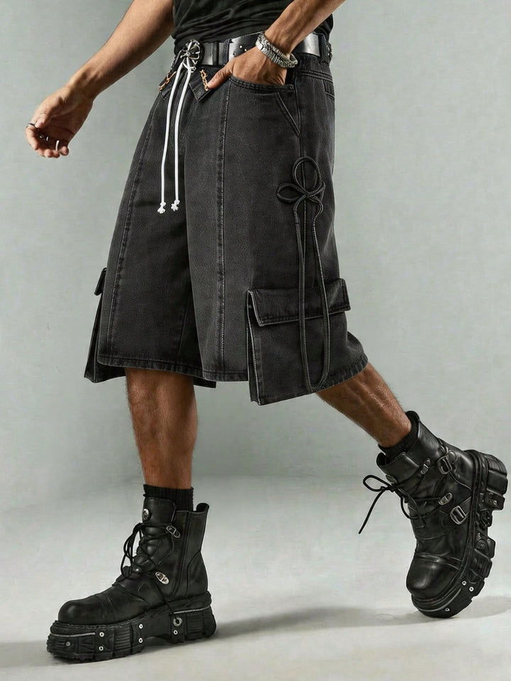 Pantaloni scurți SHEIN, negru