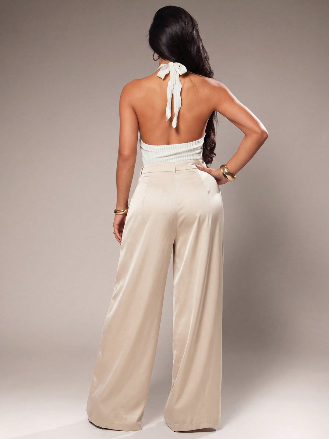 Pantalon SHEIN, portocaliu