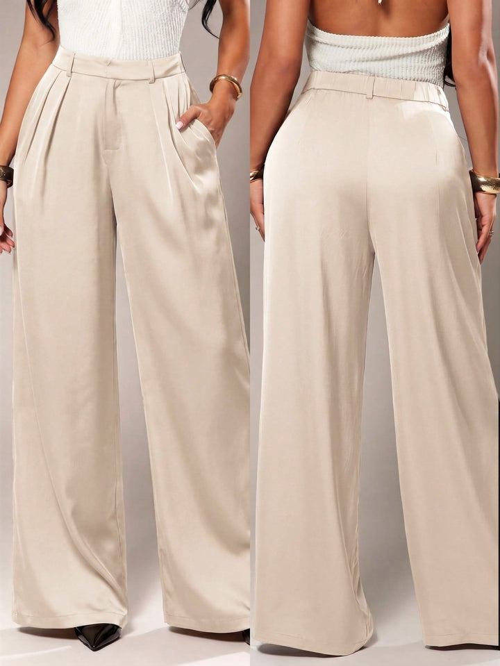 Pantalon SHEIN, portocaliu