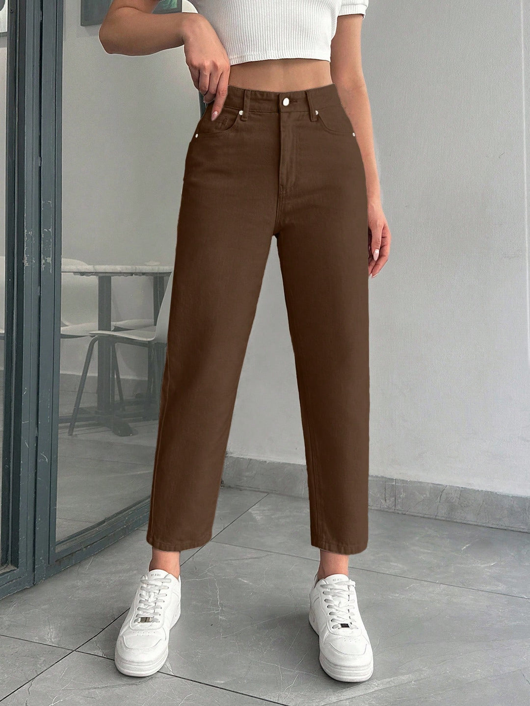 Jeans SHEIN, maro