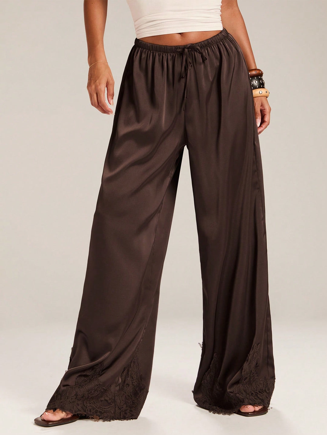 Pantaloni SHEIN, maro