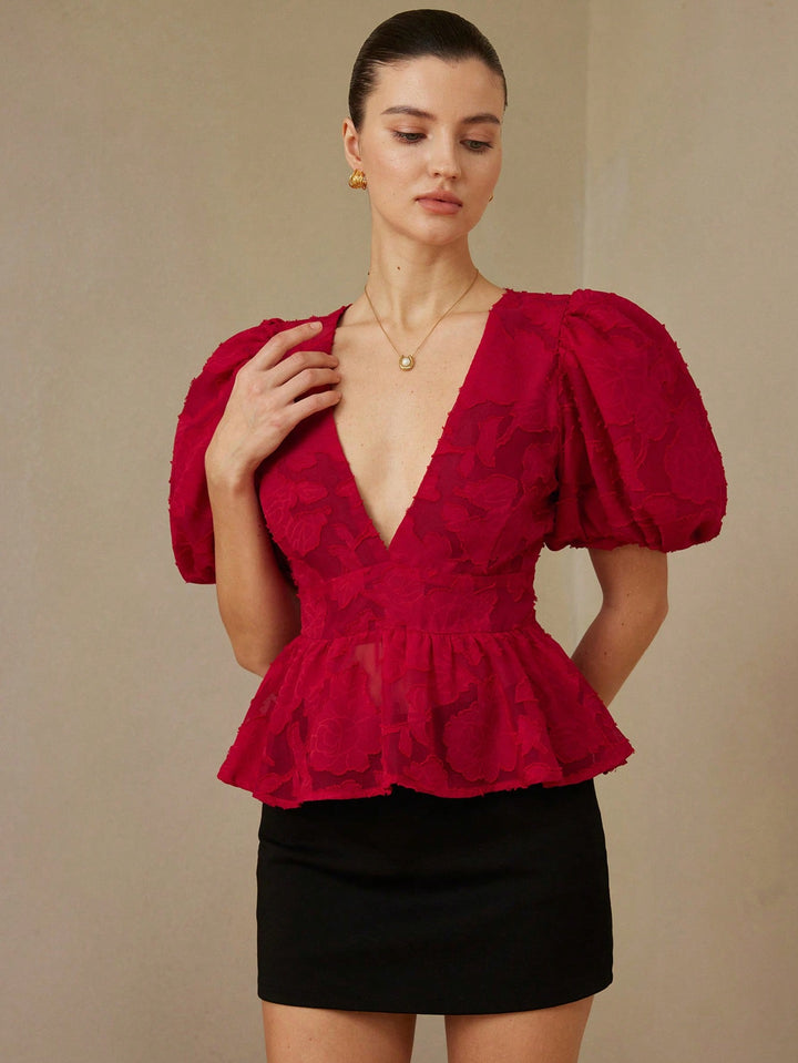 Top SHEIN, roșu
