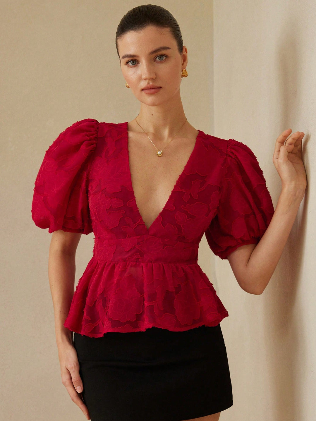 Top SHEIN, roșu