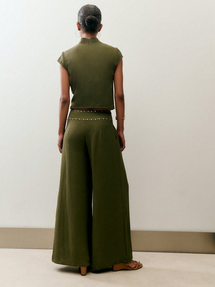 Pantaloni SHEIN, verde