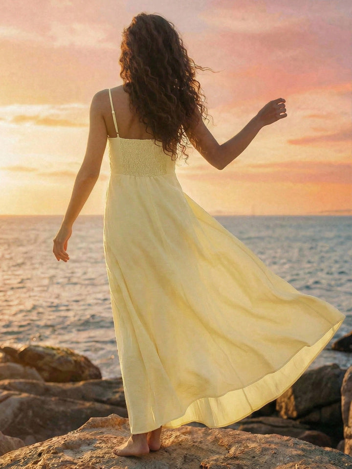 Rochie maxi SHEIN, galben
