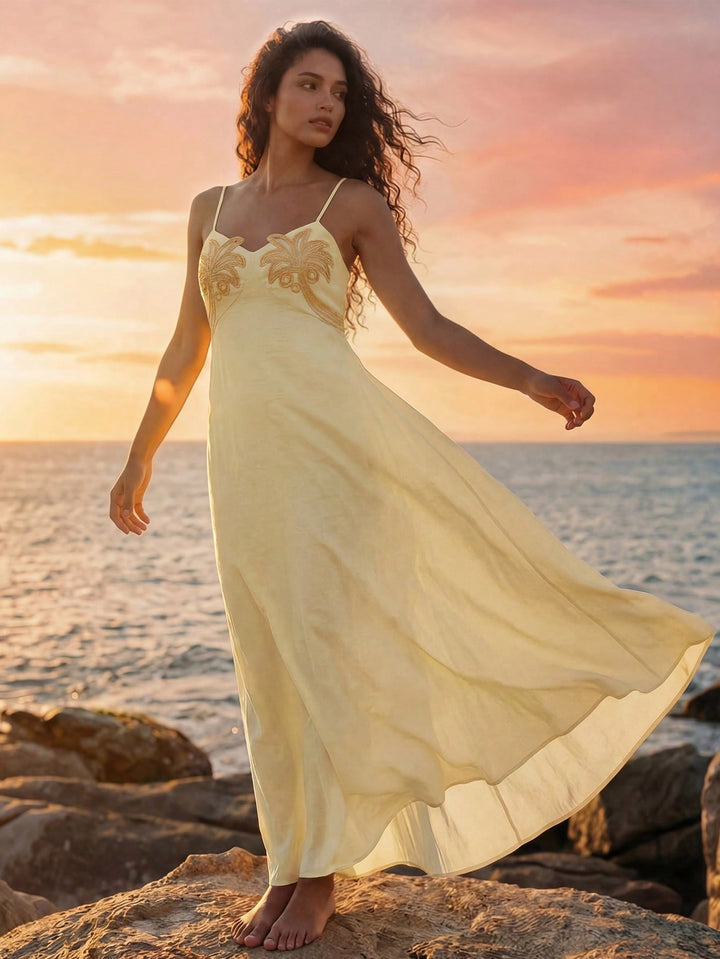 Rochie maxi SHEIN, galben