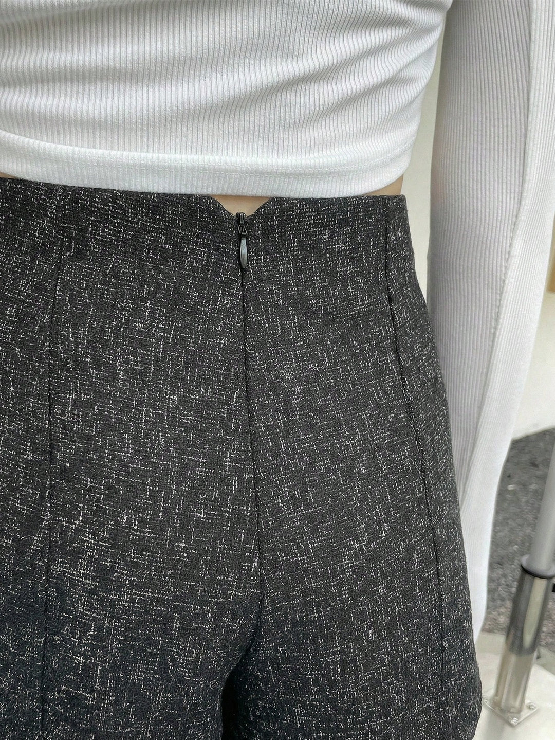Pantaloni scurți SHEIN, negru