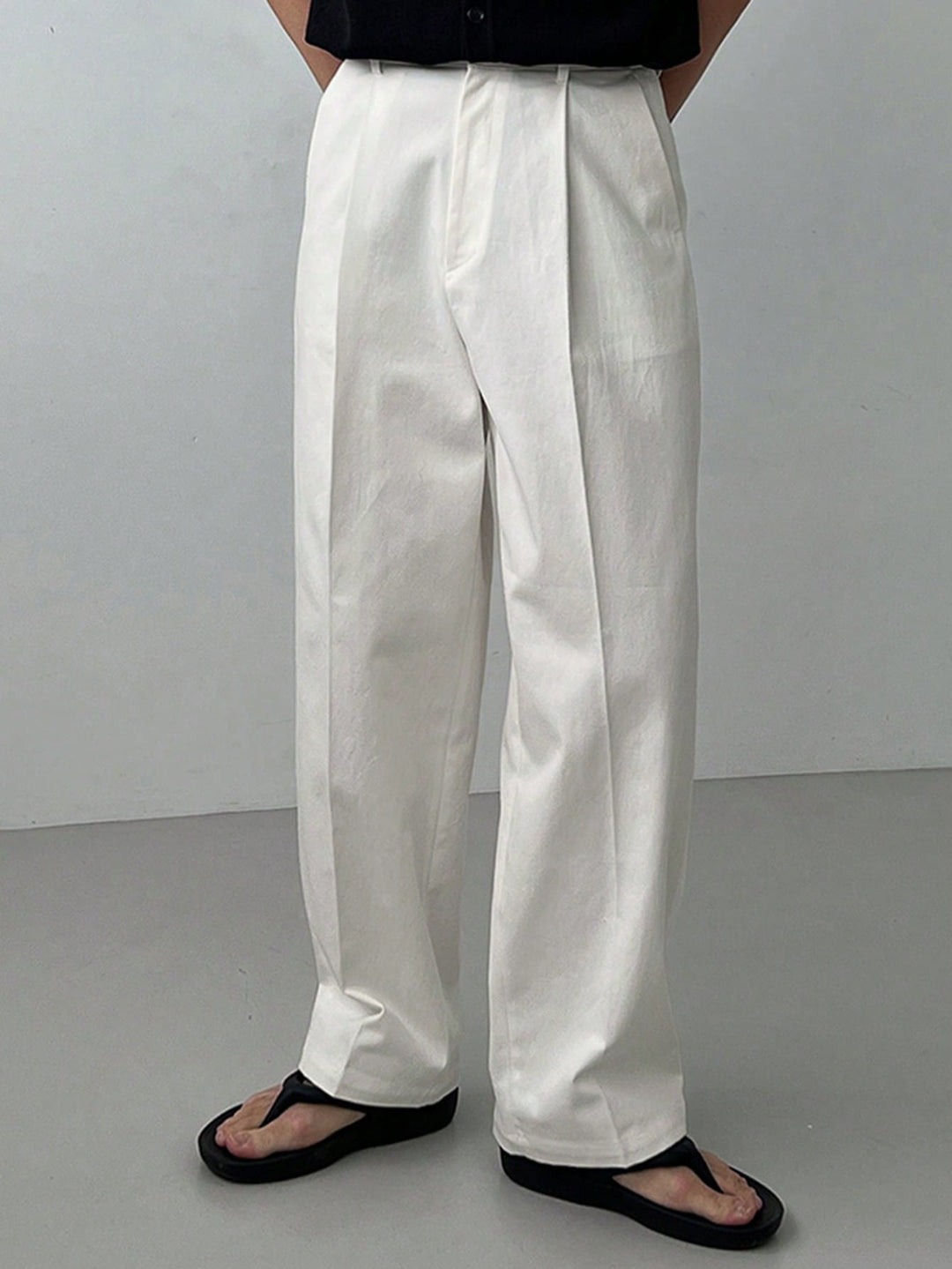 Pantalon SHEIN, alb