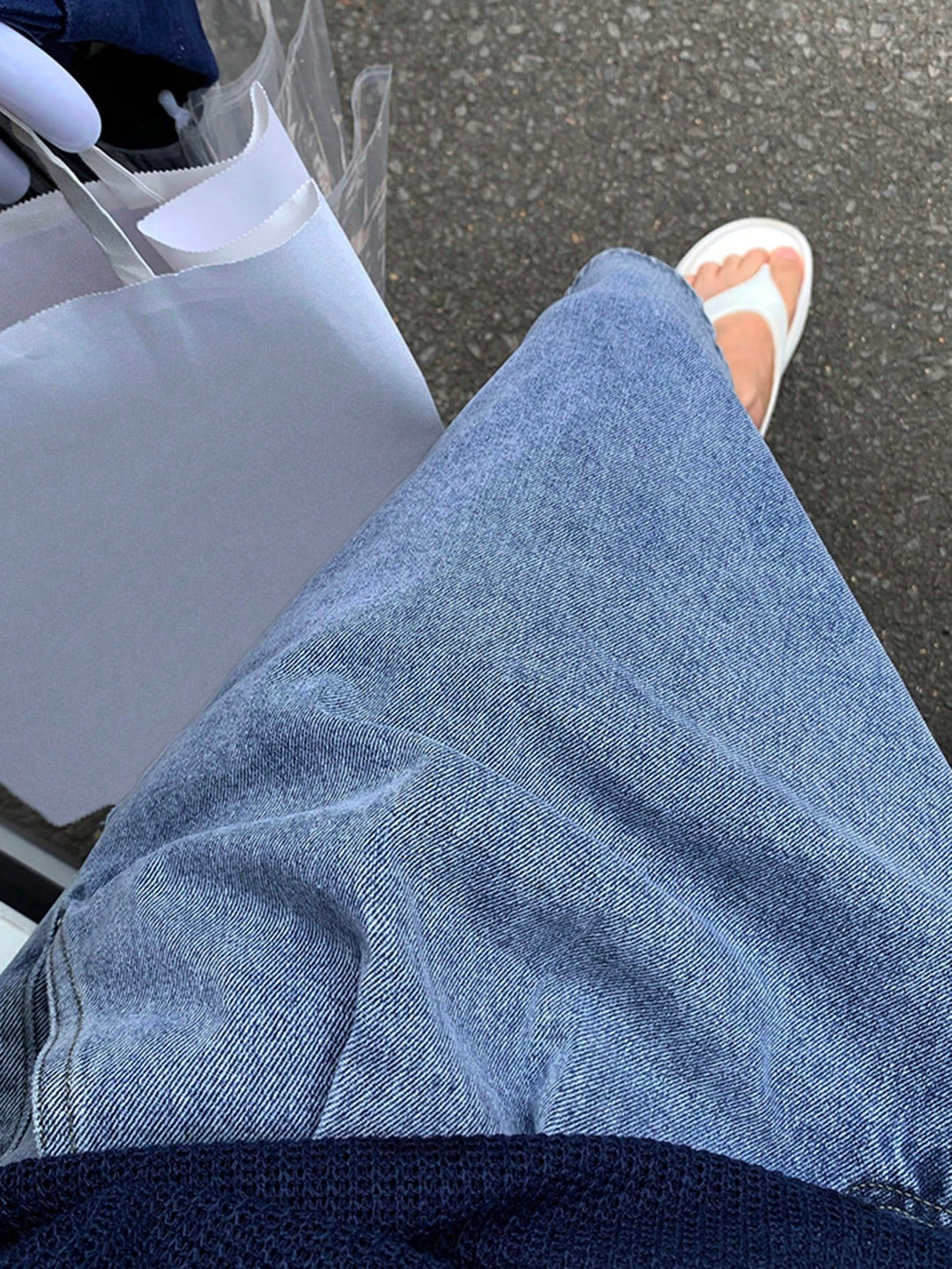 Pantaloni scurți SHEIN, albastru