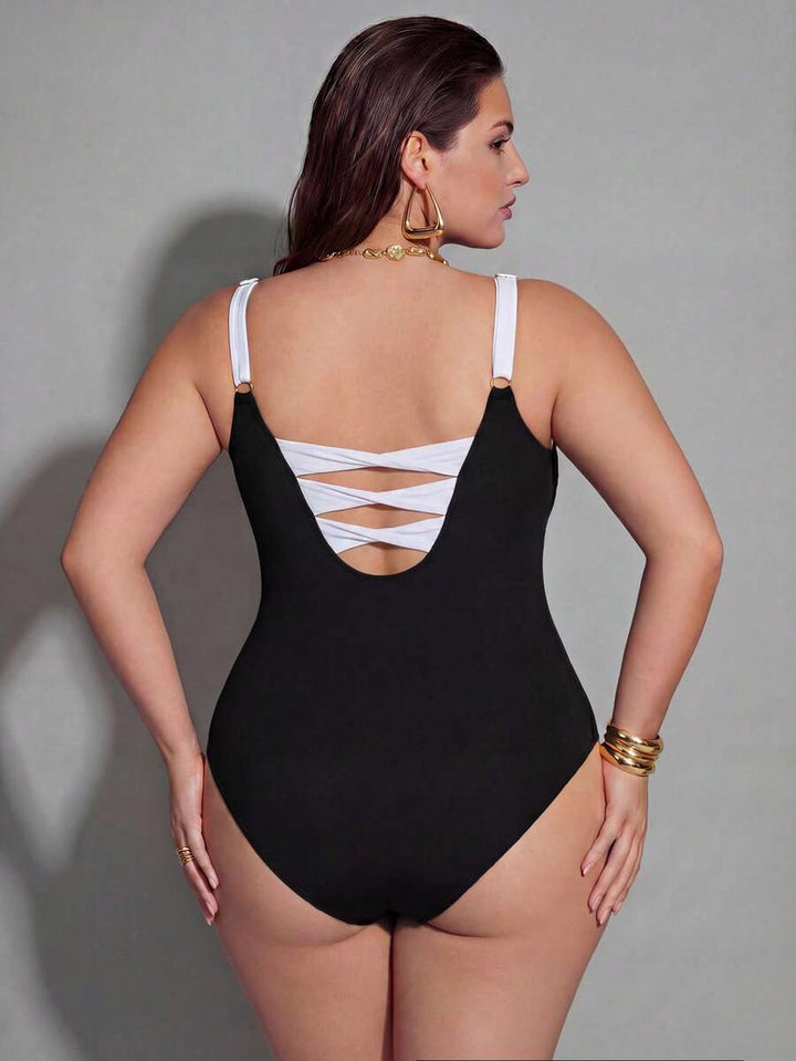 Costum de baie întreg SHEIN, mix culori