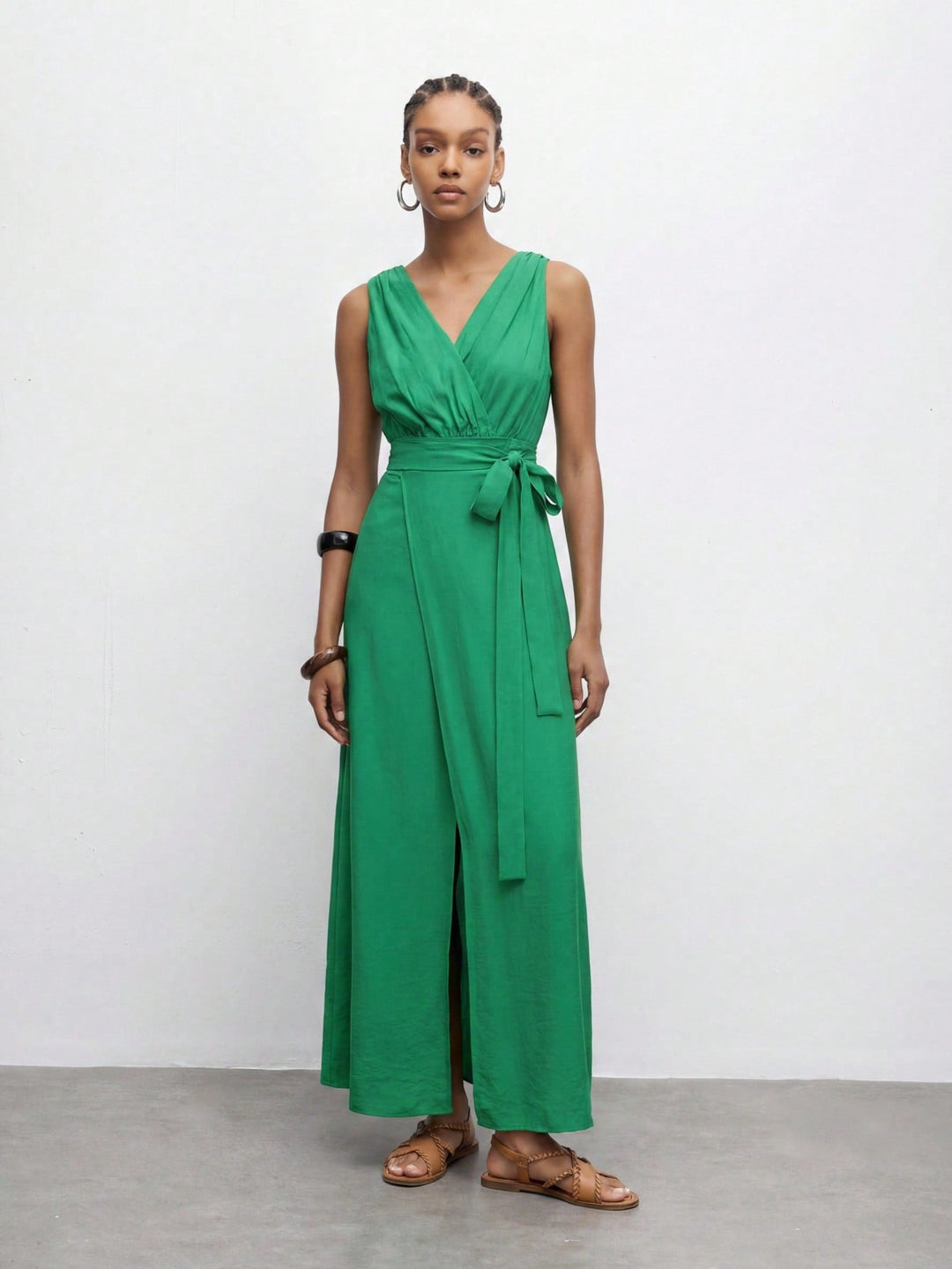 Rochie maxi SHEIN, verde