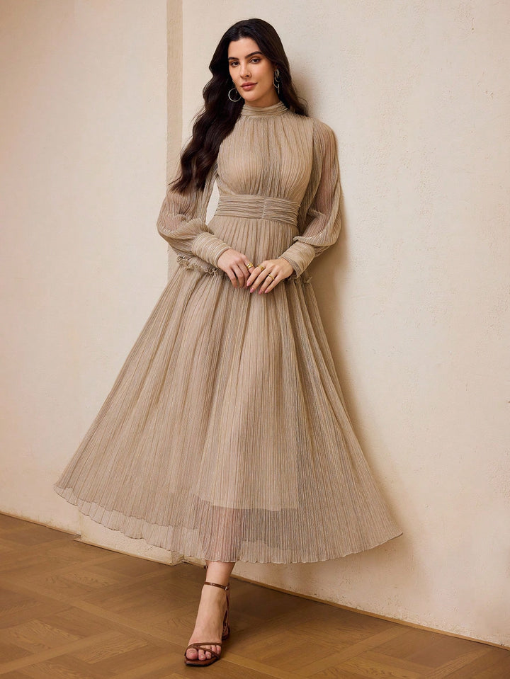 Rochie maxi SHEIN, bej