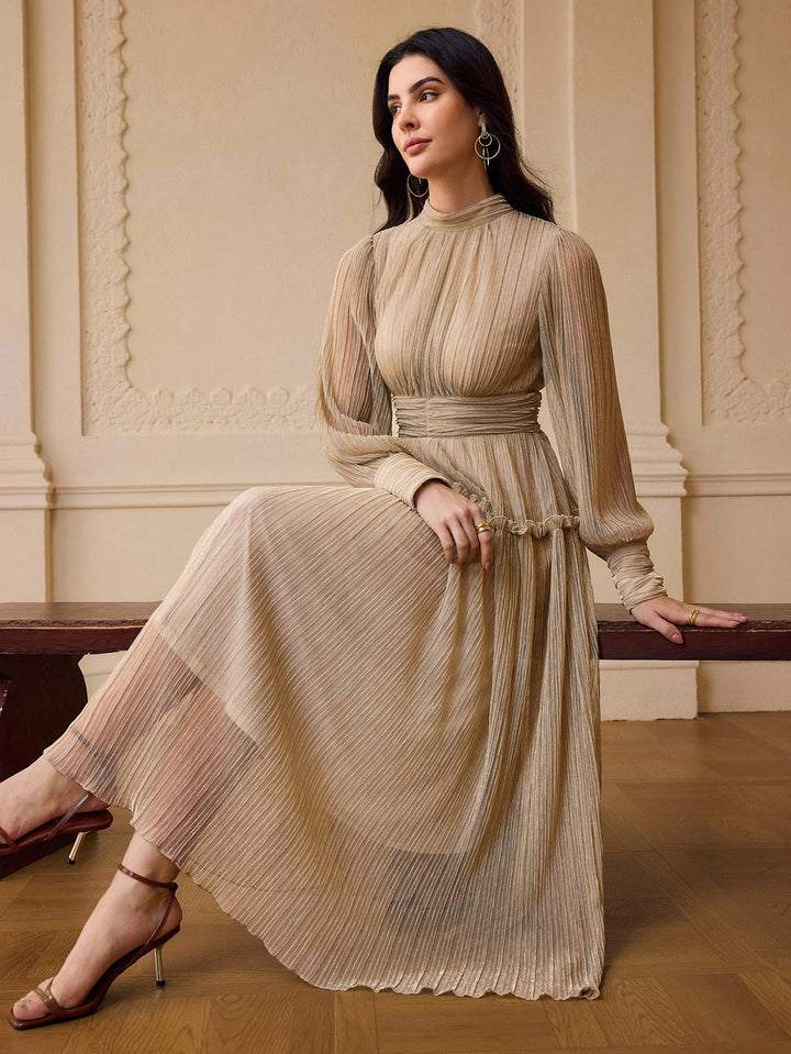 Rochie maxi SHEIN, bej