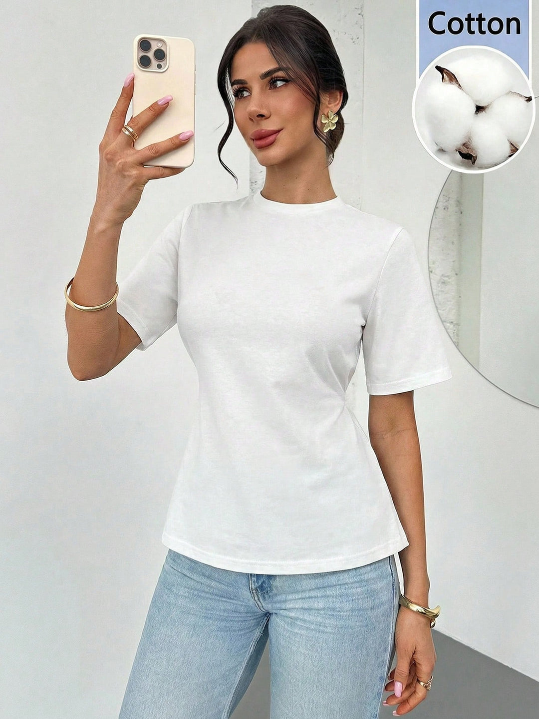 Tricou SHEIN, alb