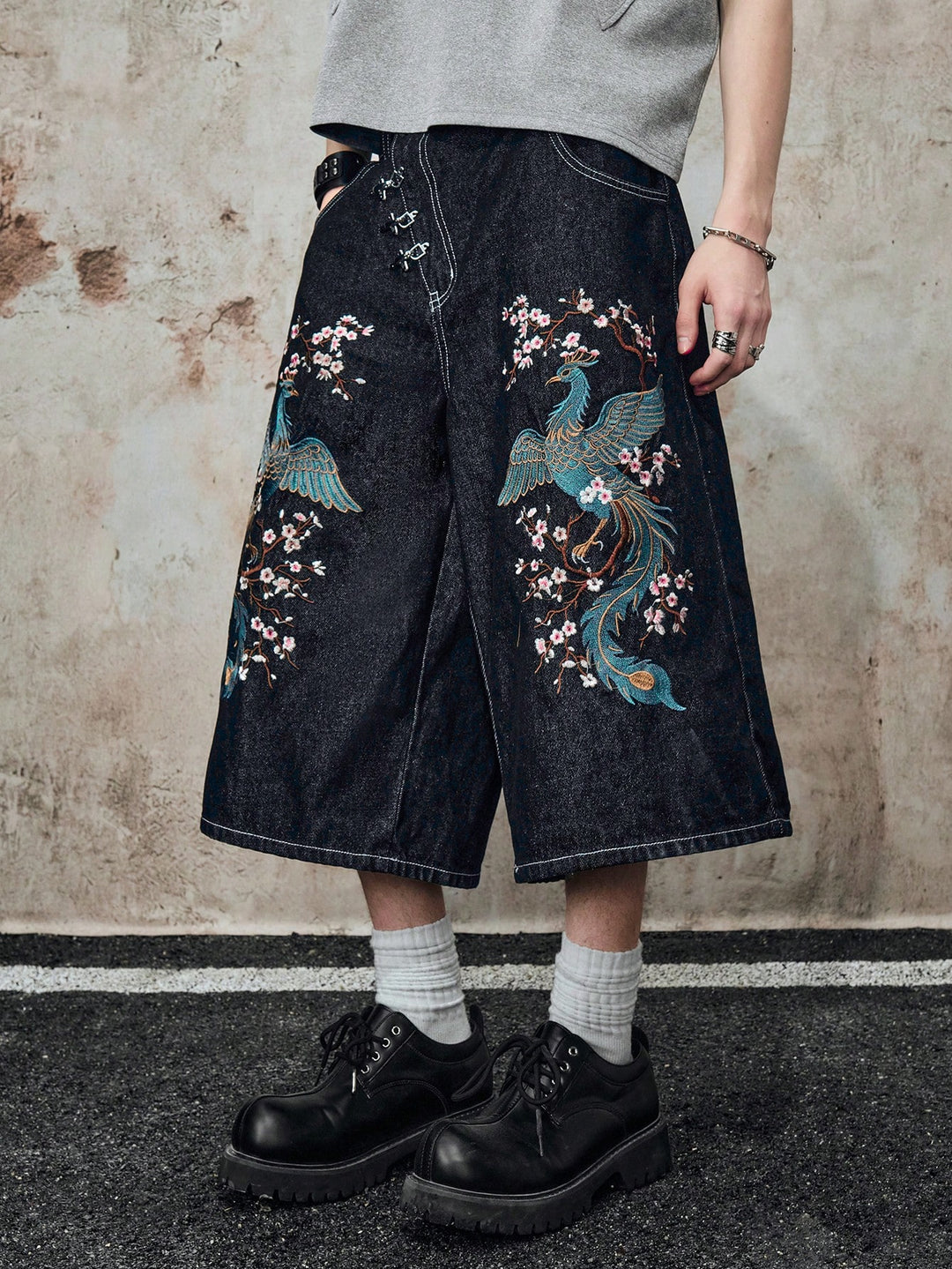 Pantaloni scurți SHEIN, albastru