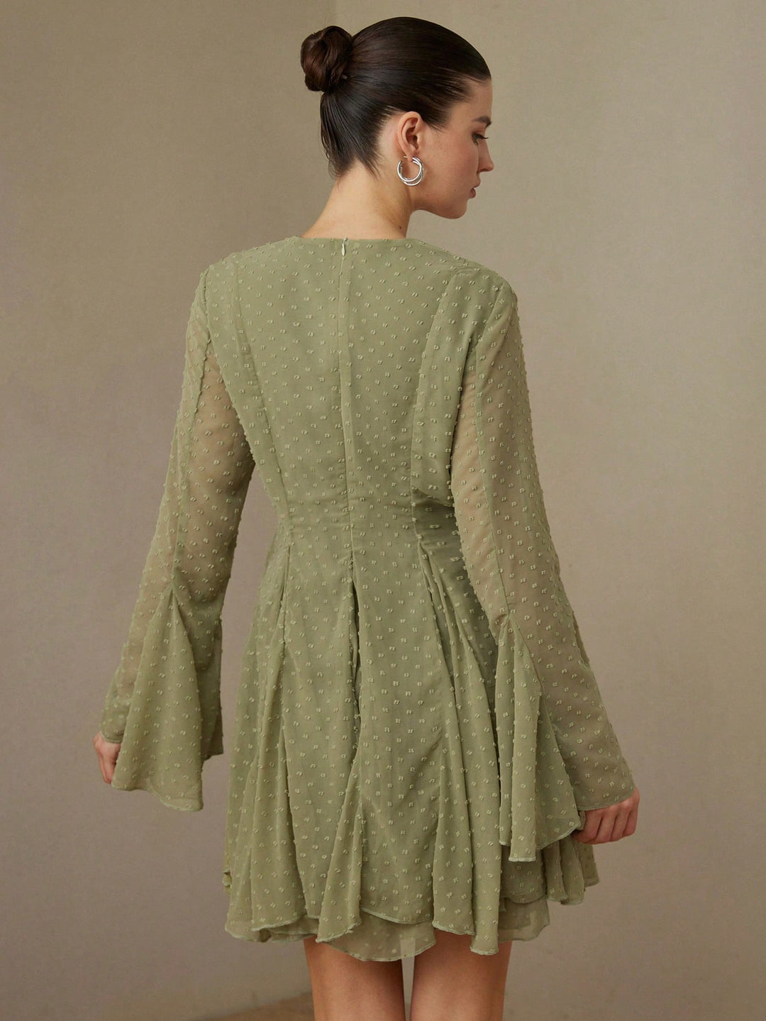 Rochie mini SHEIN, kaki