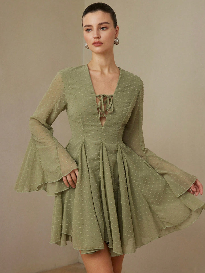 Rochie mini SHEIN, kaki