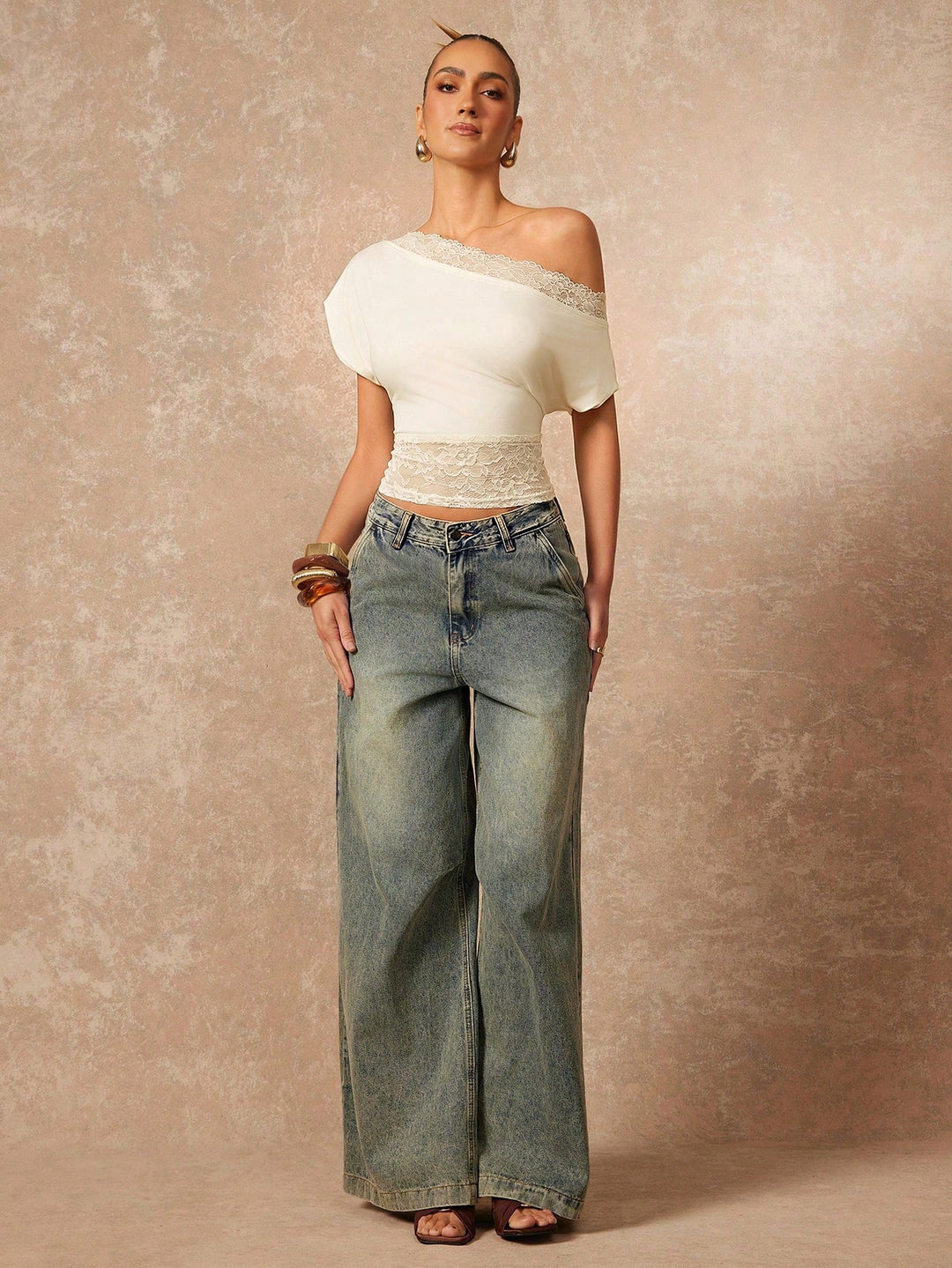 Top SHEIN, bej