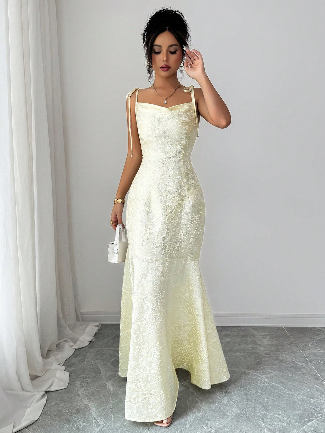 Rochie maxi SHEIN, galben