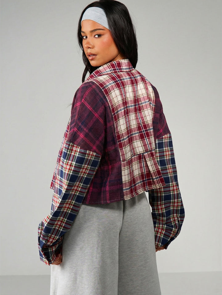 Cămașă tip flanel SHEIN, mix culori