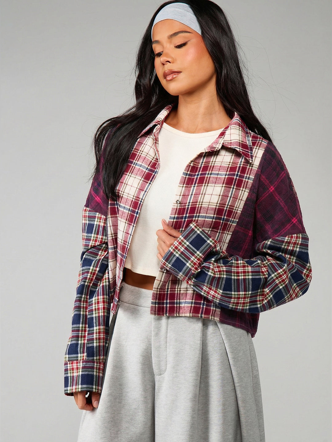 Cămașă tip flanel SHEIN, mix culori