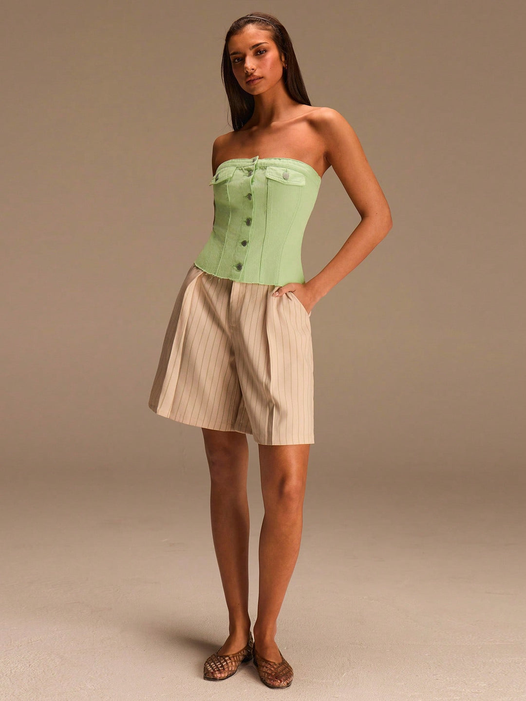 Top SHEIN, verde