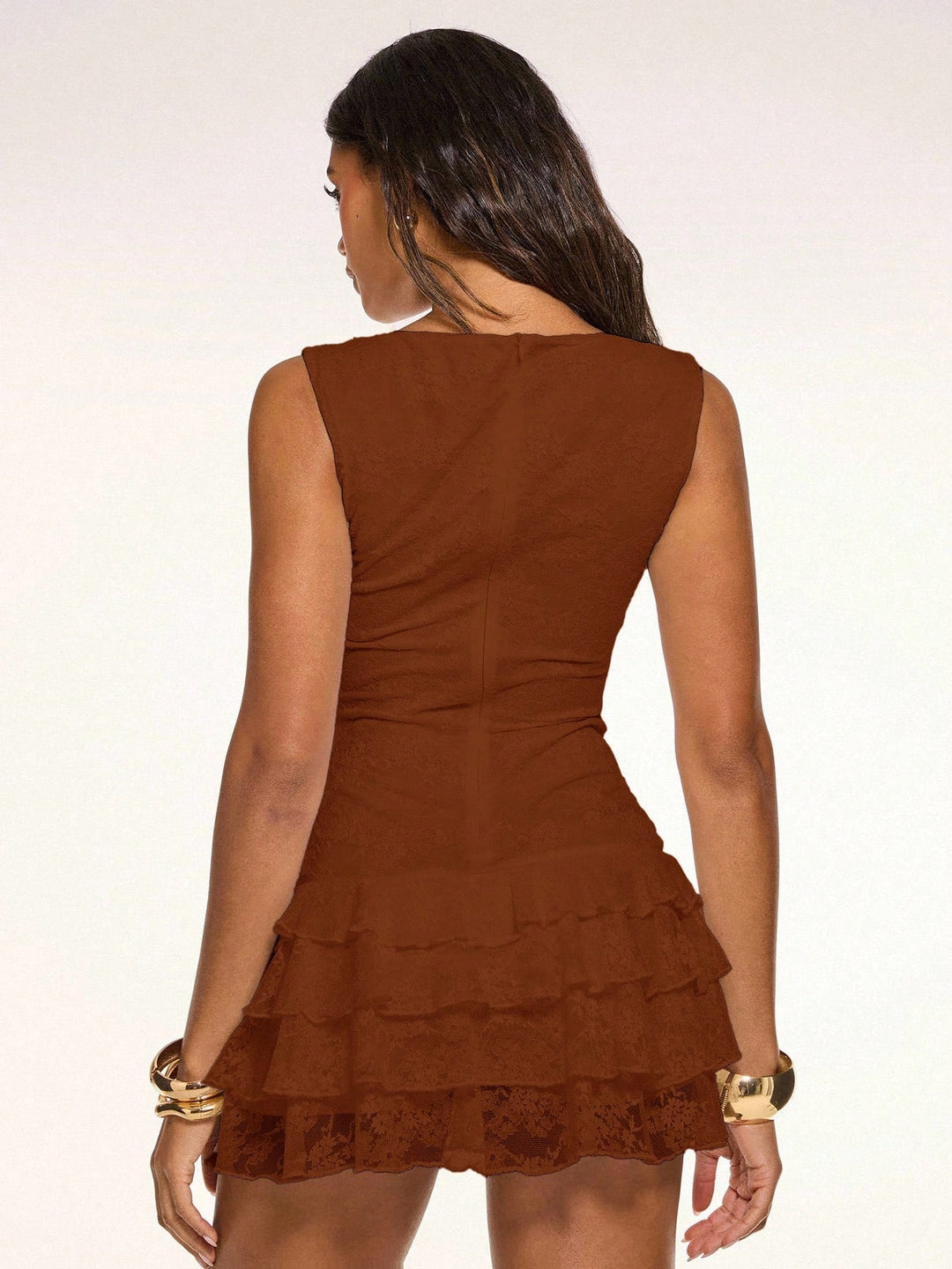 Rochie mini SHEIN, maro