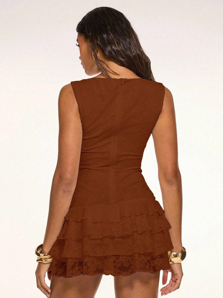 Rochie mini SHEIN, maro