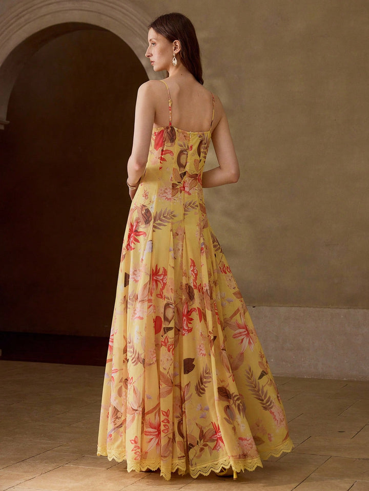 Rochie maxi SHEIN, galben