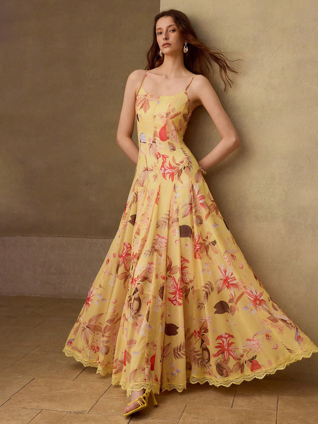 Rochie maxi SHEIN, galben